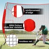 20x10ft Ball Backstop Net,Fix Ball Stop Net by 4 Spike&2