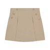 Nautica girls School Uniform Stretch Poplin Scooter Skirt, Khaki, 12