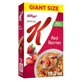 Special K Kellogg's Special K Breakfast Cereal,Fiber Cereal,Giant Size, Red Berries, 19.2o