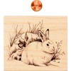 Inkadinkado Snow Rabbit Mounted Rubber Stamp for Card Making and