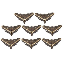 sourcing map Desk Corner Protector Table Edge Cover Metal 32 x 32 x 11 mm Pack of 8