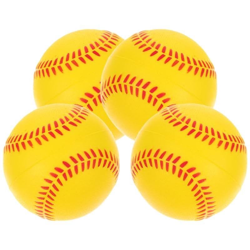 Outanaya 4pcs Sponge Baseball Foam Squeeze Ball Sports Training Ball