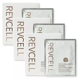 Livisel 물광 콜라겐 랩핑 마스크팩 리브이셀 비타 콜라겐 퍼밍 5매 3개 Hydrating Collagen Wrapping Mask Pack Live Cell Vita Collagen Firming 5 Sheets 3 Packs