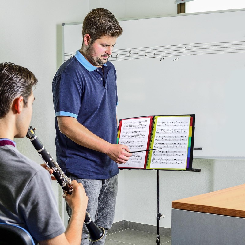 NVGFTG Music Folder Coloured 20 Pages A4 Choir Folder Black