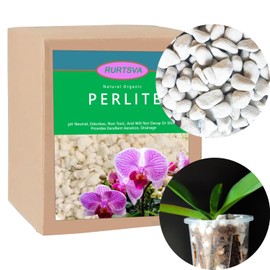 Natural 1-2CM Hard Chunky Perlite 10QT for Plants Horticultural Coarse Organic Pearlite Bulk Potting Mix Garden Soil Amendment for Enhanced Drainage and Ventilation for Orchid, Dendrobium, Araceae