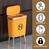 Bedroom Trash Can with Lid,Slim Bathroom Trash Cans with Lids,