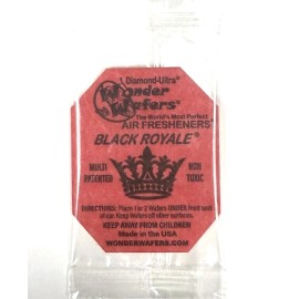 Wonder Wafer "BLACK ROYALE " INDIVIDUALLY WRAPPED Air Freshener pack of 24
