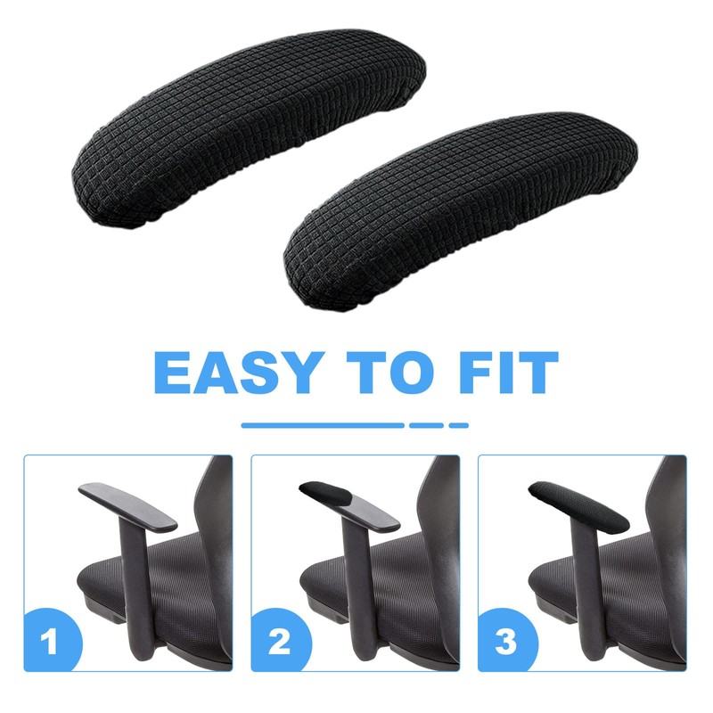 FUIPVGI 4 Pieces Armrest Covers Office Chair Arm Armrest Covers,