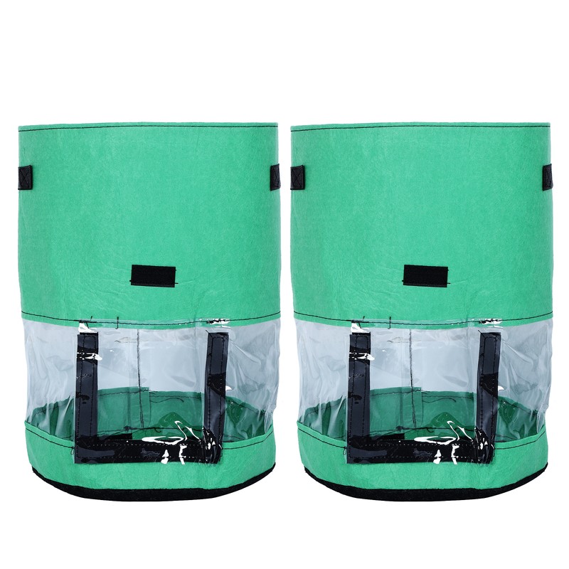 2PCS 10 Gallon Potato Plant Grow Bag Breathable Non Woven