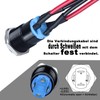 JIQI 2 x 12 mm Locking Waterproof Pressure Switch 12