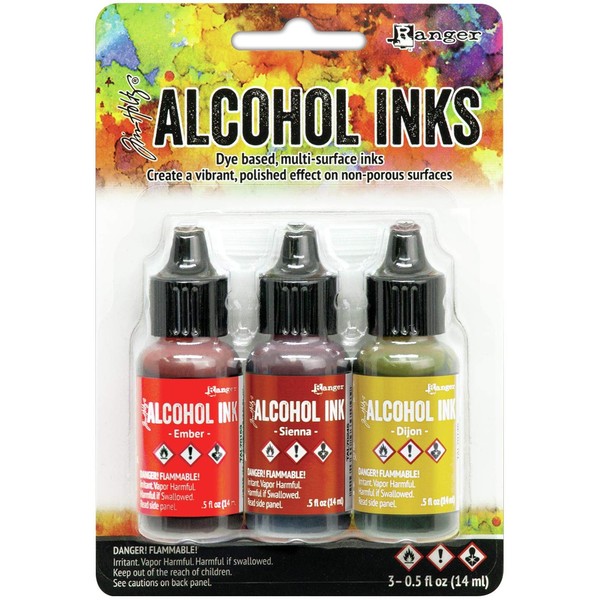 Tim Holtz - Ranger ALCOHOL INK 3PKG ORG/YLLW, Orange/Yellow Spectrum