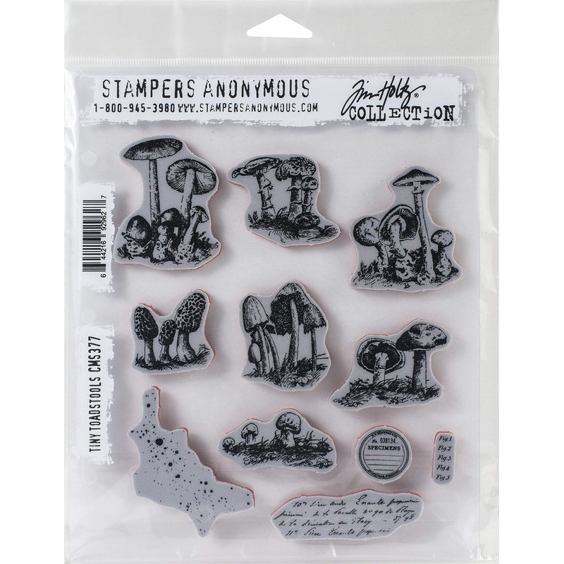 Tim Holtz - Stampers Anon Cling RBBR Stamp Set, Tiny
