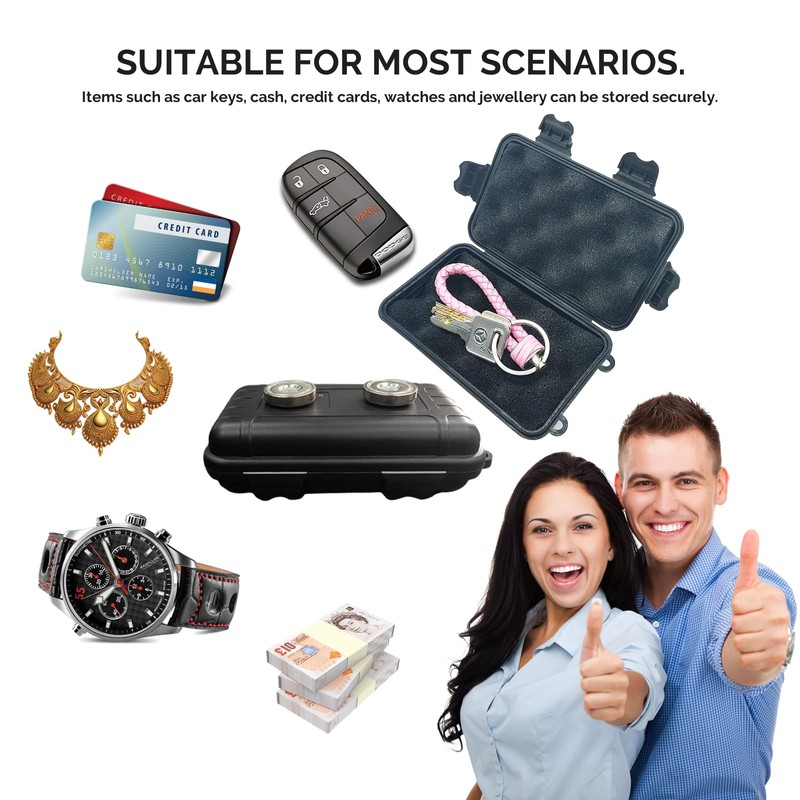 Magnetic Secret Safe, Hidden Storage Box, Magnetic Underbody Car Storage