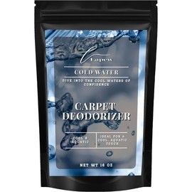 Lapew Cold Water Carpet Deodorizer Powder - Pet Safe Freshener for Vacuuming | Scented Odor Eliminator for Home | 16 oz