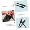 Mikinona 5pcs Fork Manicure Tool Cuticle Remover Foot File Nail