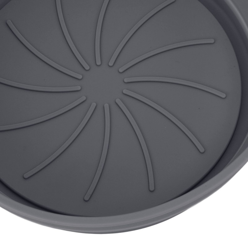 2 Pcs Silicone Air Cooker Pot With Handle Round Fryer