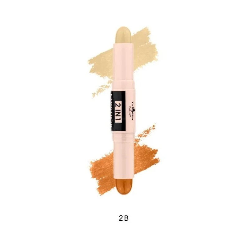Corrector Y Contorno En Barra 2 En 1 Italia Deluxe
