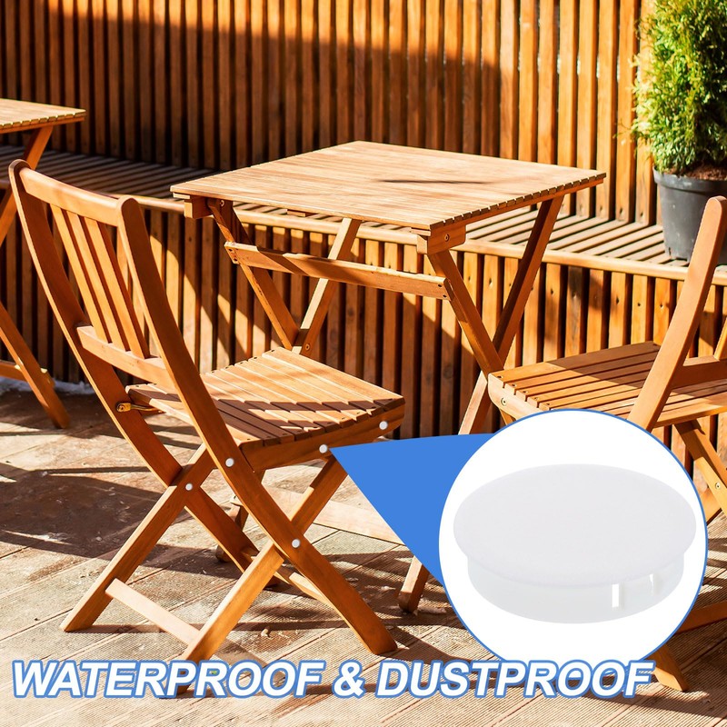 uxcell 8Pcs Plastic Hole Plugs, 45mm(1-3/4") Flush Type Panel Plugs,