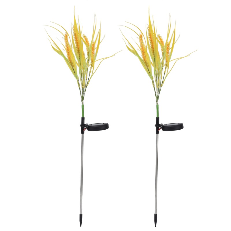 2pcs Solar Wheat Ear Lights IP44 Waterproof Wheat Ear LED