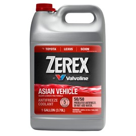 Zerex Zerex Asian Vehicle Red Silicate and Borate Free 50/50 Prediluted Ready-to-Use Antifreeze/Coolant 1 GA