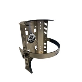 Stainless Steel 10 lb Co2 Carbon Dioxide Tank 20 lb Dry Fire Extinguisher Vehicle Mount Bracket 6.9" to 7.0" Diameter Cylinders (RAW Stainless Steel)