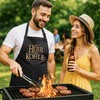 MoonWorks BBQ Apron for Men with Saying "Der Herr der