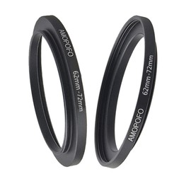 62mm to 72mm Camera Filters Ring/62-72mm Camera Lens adapter (62mm to 72mm Step Up Ringor Accessory),Compatible with All 62mm Camera Lenses & 72mm UV CPL Filter Accessory