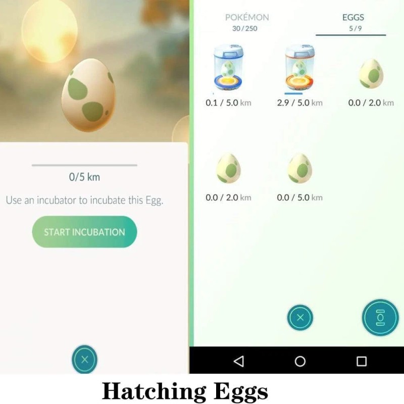 Renn 2 Sets Steps Counter & Phone Swing for Pokémon