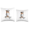 Sick Horse With Thermometer For Horse Lovers Throw Pillow
