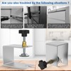 2/4Pcs Cabinet Installation Clamp Stainless Steel Drawer Fixing Clip Adjustable