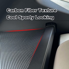Volcaner Cargo Cover for 2023-2025 Mitsubishi Outlander Accessories (Additional Cover),Carbon Fiber Look Retractable Trunk Cover for Mitsubishi Outlander Accessories Security Shield Shade Privacy