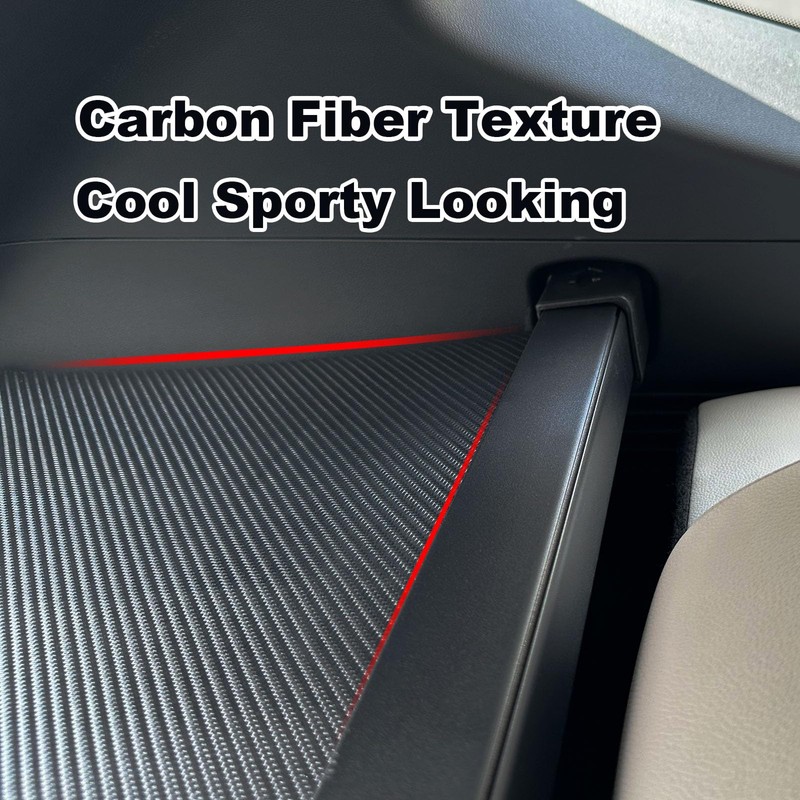 Cargo Cover for 2023-2025 Mitsubishi Outlander Accessories (Additional Cover),Carbon Fiber