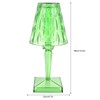 LED Crystal Table Lamp Transparent Prism Dimmable Desk Lamp USB