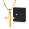 RTZN® Gold Cross Necklace For Men – 18K Mens Gold