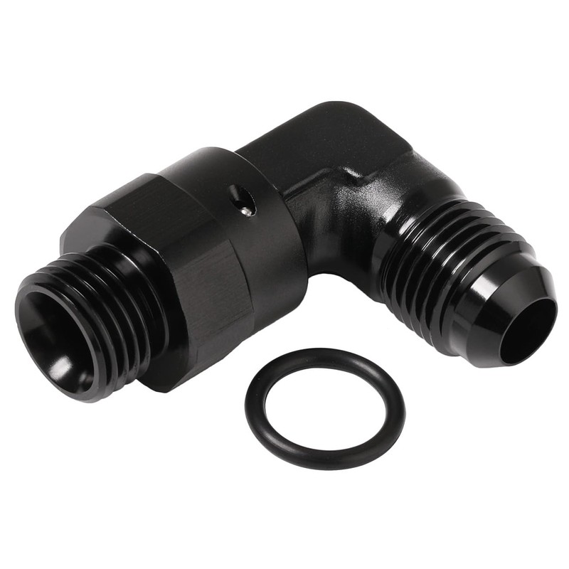 6AN Male Flare to 6AN -6 ORB O-ring Boss 90