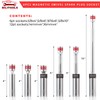 BILITOOLS 6 Piece 3/8-Inch Drive Magnetic Swivel Spark Plug Socket