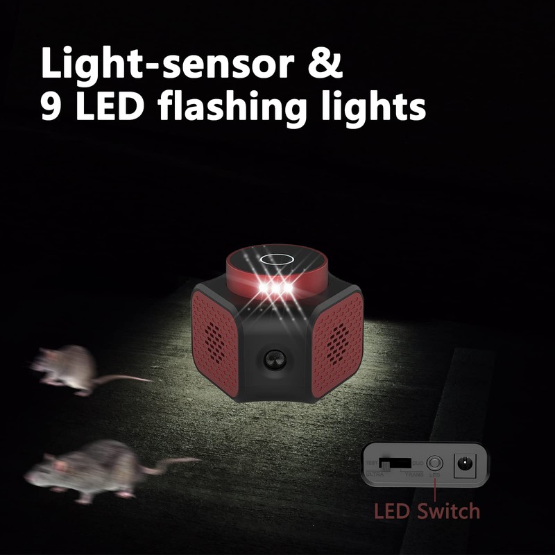 Mice Repellent Plug-ins, Rodent Squirrels Repellent Indoor Ultrasonic Pest Rodent