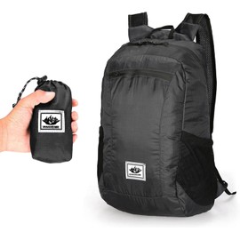 Mochila Ligera y Compacta para Viaje, Mochila Plegable 20L, Impermeable y Ligero. Mochila Impermeable, Mini Mochila, Adecuado para Viajes, Deportes al Aire Libre, Camping, Mochilero