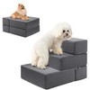 Foldable 18 Inch Wide 3 Step Wide Dog Stairs for