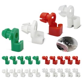 Door Lock Bars Clip Car Door Retaining Clamp Universal – Pack of 24 Car Door Lock Clips Door Handle Poles Car Clip for Door Lock Made of Plastic, Retaining Clips Clamp Car Clip for Diameter 2-3.5 mm