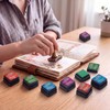 8 Pcs Mini Ink Pads for Stamps Water Based Stamp