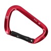 D shape Carabiner Climbing Buckle 25KN Lateral Tension Straight Opening
