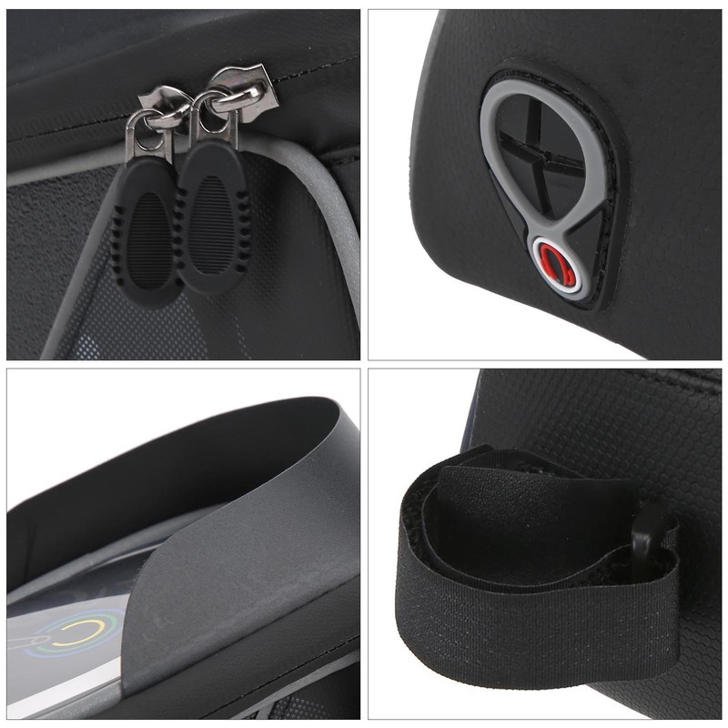 Bike Front Frame Bag Waterproof TPU Sensitive Touch Screen Top