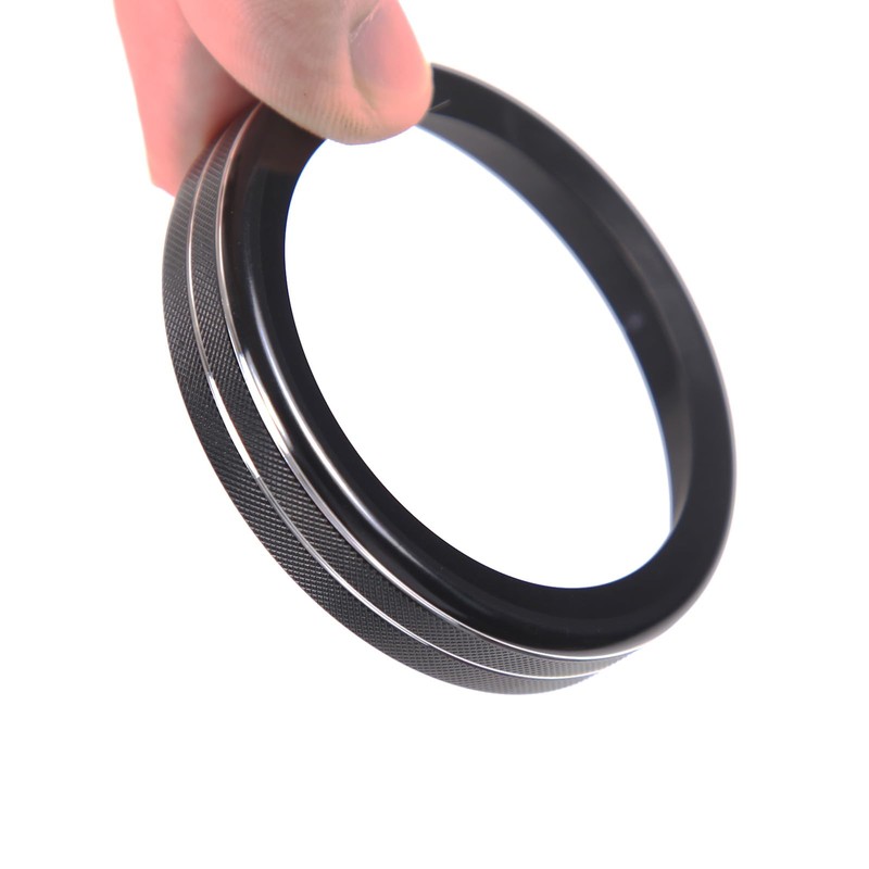 DIYUCAR Aluminium Alloy Car Air Conditioning Volume Knobs Ring Cover