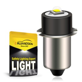 Ruiandsion P13.5S LED Bulb 1-9V LED Flashlight Bulb 1.5V 3V 4.5V 6V 9V Replacement for Torch Lantern Work Light Negative Earth (Pack of 1)