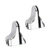 2 Pcs Glass Shelf Support Adjustable Glass Shelf Bracket Polished