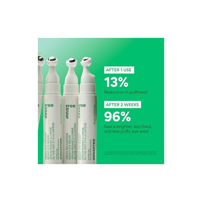innisfree Green Tea Hyaluronic Acid Hydrating Eye Serum: Nourish, Soothe,