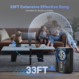 Anti Bell Gerät,3 Frequenzen Antibell für Hunde,IPX45 Ultraschall Anti Bell Gerät ​Bellenstopper Hund,Antibell Gerät Hund,33Ft Reichweite Antibell Ultraschall Gerät für Hunde,Anti-Bell-Mittel Hunde