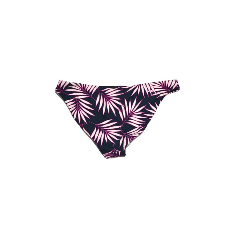 Womens Swim Macaw Palm Nazare Full-Coverage Bikini Bottom, Slate, Xs