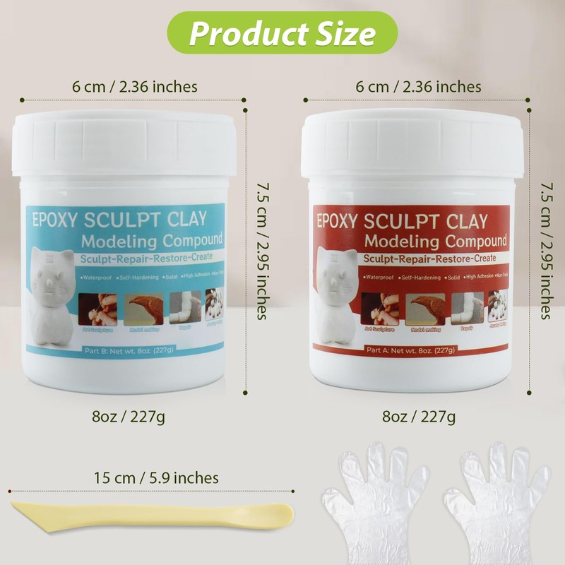 Epoxy Sculpt Clay, 1lb Epoxy Sculpt Pool Putty Tile Adhesive